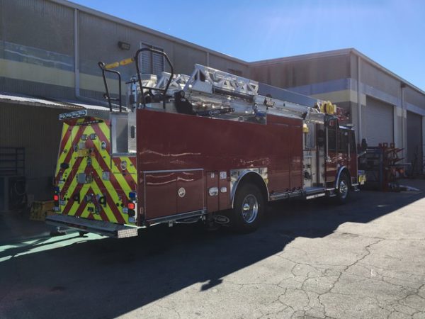 new fire truck being built for the Buffalo Grove FD