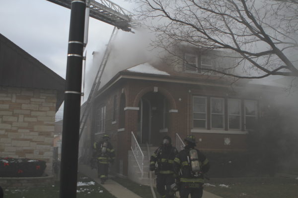 smoke from house fire