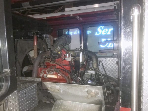 engine repair in the Chicago FD shops