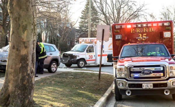 Chicago FD ambulance involved in crash