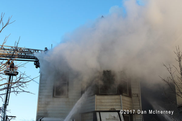 smoke from house fire