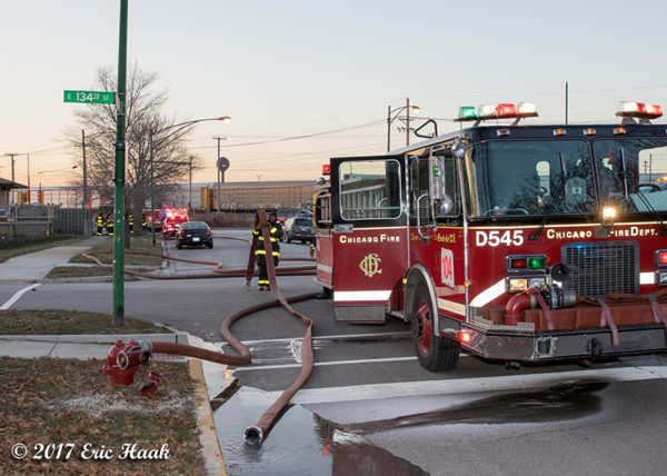Chicago FD engine on a hydrant