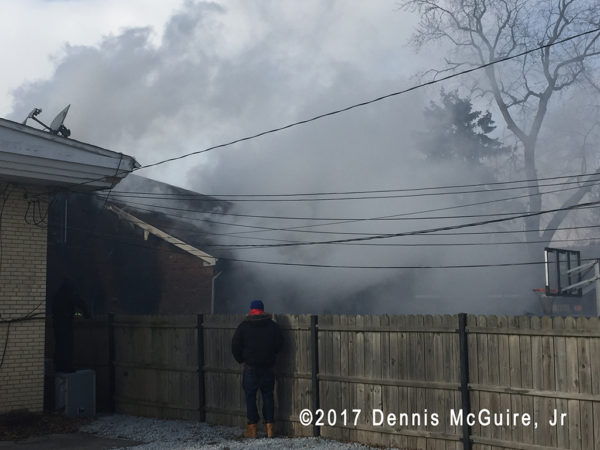 smoke from house fire