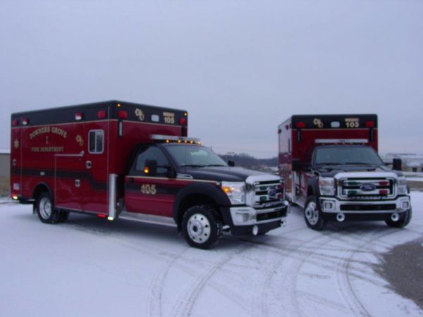 2 new ambulances for the Downers Grove FD