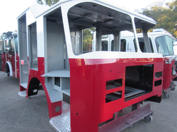 fire truck being built