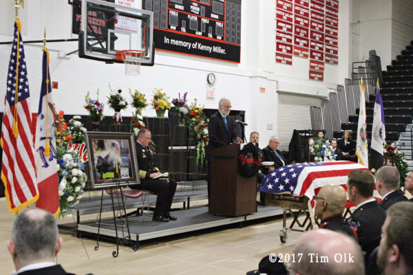 funeral for West Burlington Fire Department Firefighter Jim Franciskovich