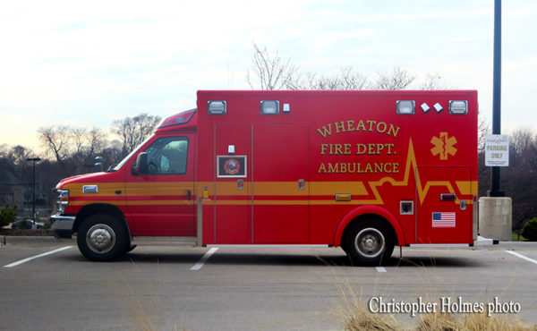 Wheaton FD ambulance