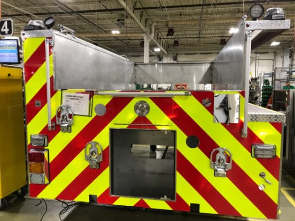 fire engine being built for Chicago