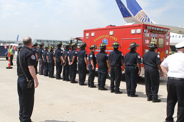 firefighters honor fallen brother