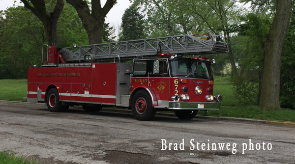 Chicago Heights FD Truck 672 formerly from the Tinley Park FD