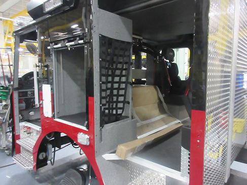 fire truck being built by E-ONE