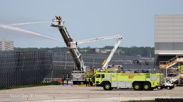 O'Hare Airport fire trucks