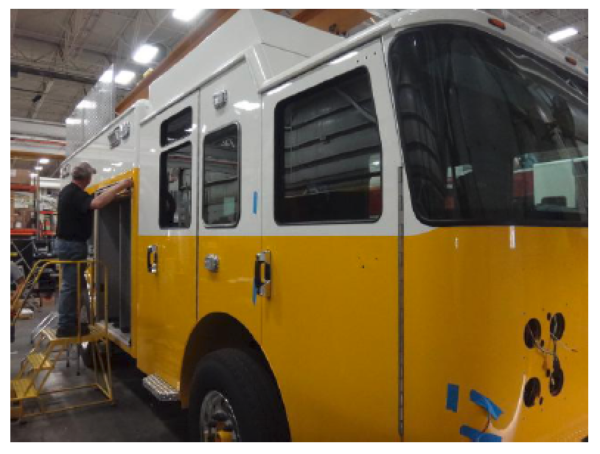 fire truck being built for the Clarendon Hills IL FD