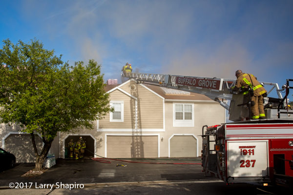 townhouse building fire