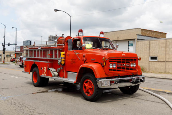 restored NAS Glenview fire engine