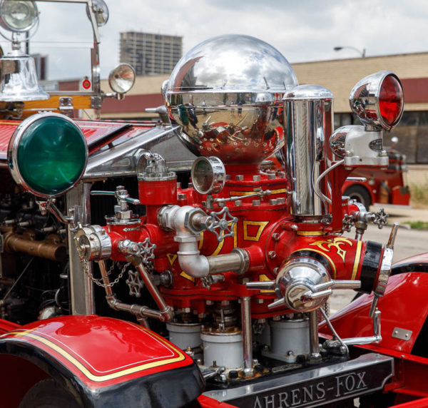 restored 1928 Ahrens Fox fire engine