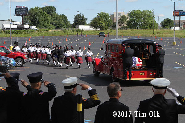 Funeral service for  Comstock Township MI Fire Chief Ed Switalski
