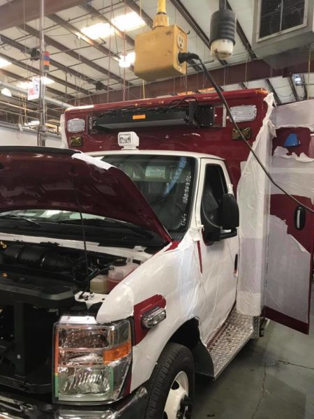 new ambulance under construction
