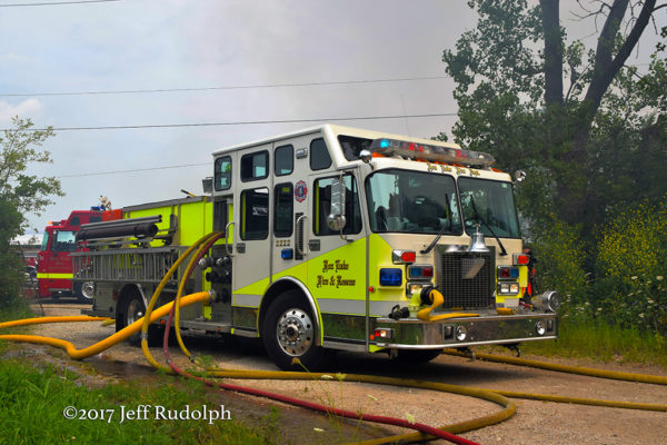 Fox lake fire engine at work