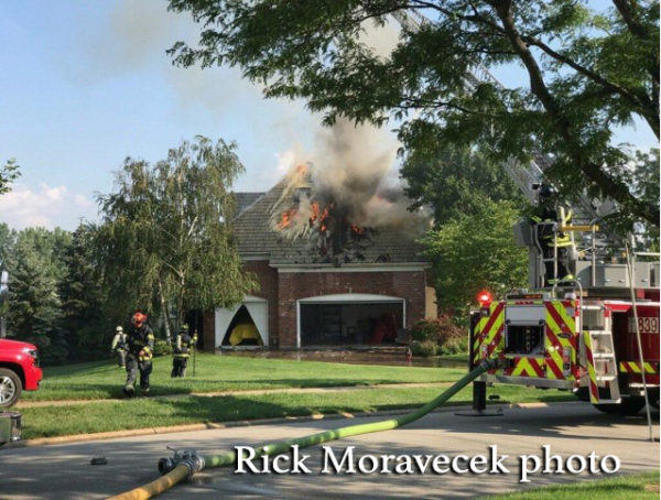 house fire in Burr Ridge IL