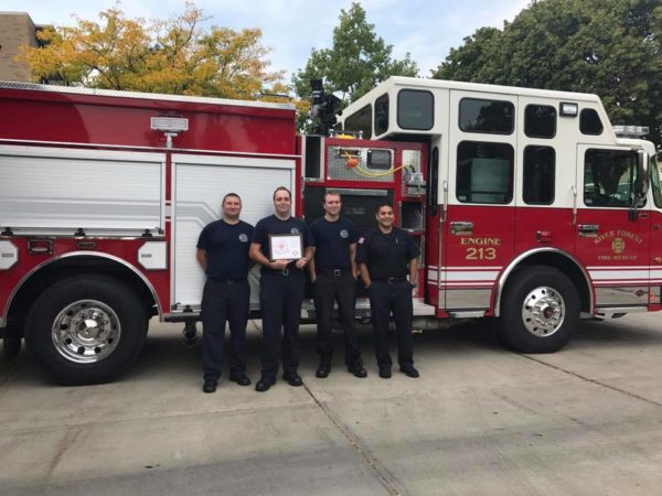 River Forest firefighters collected money for the MDA