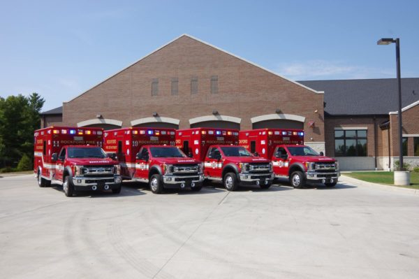 4 new Rockford FD ambulances 