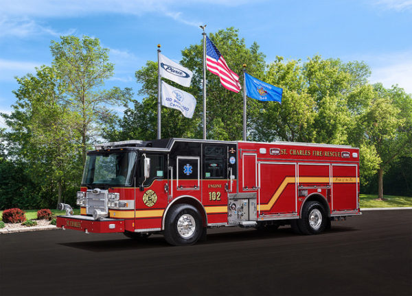 new fire engine for St Charles IL