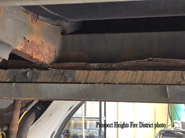 corrosion makes fire truck not repairable