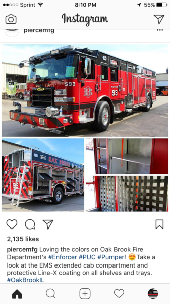 new fire truck for Oak Brook IL