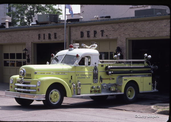 Seagrave Anniversary Series fire engine in St Charles IL