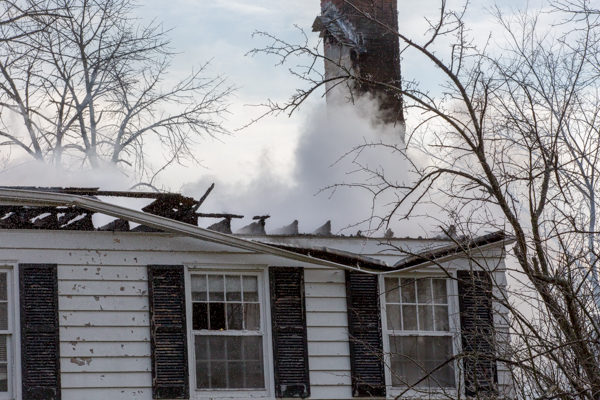 House fire in Bannockburn, IL 12-23-17.