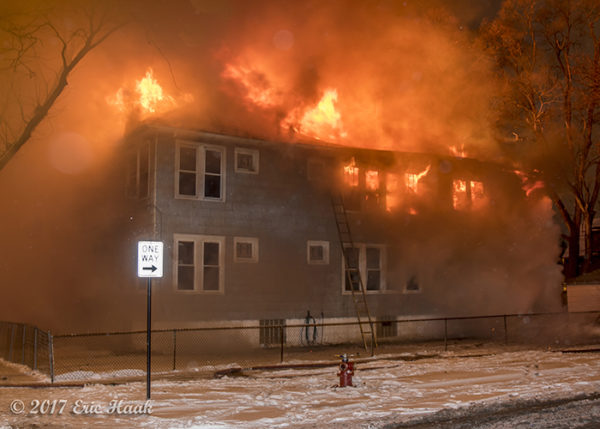 house engulfed in fire