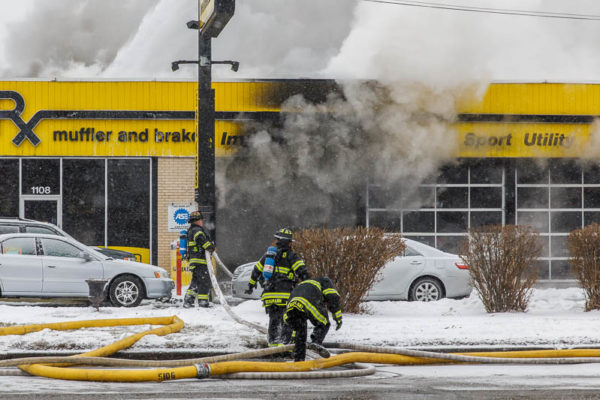 Car-X muffler shop fire