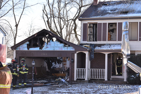 aftermath of house fire