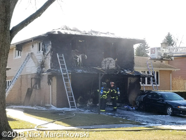 house fire at 539 Windmere Road in Des Plaines