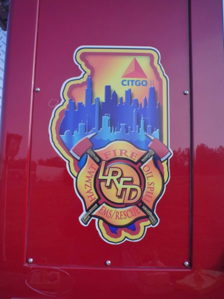 Citgo Petroleum Lemont Illinois facility fire engine