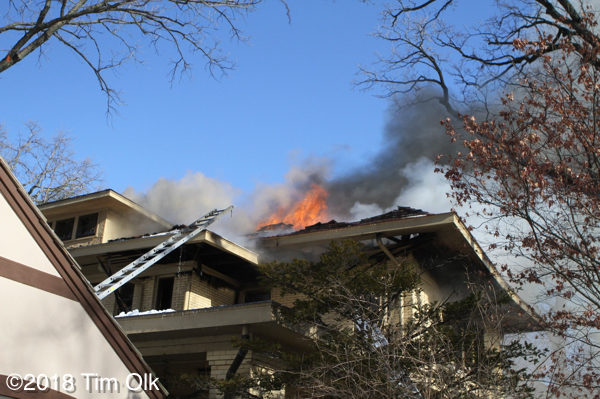 house fire in Evanston on Sheridan Place