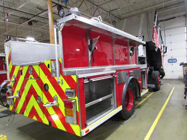 Fire engine being built by E-ONE
