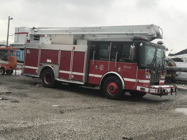 Chicago Fire Department HME Central States 55' Snorkel Squad 1 apparatus up for auction