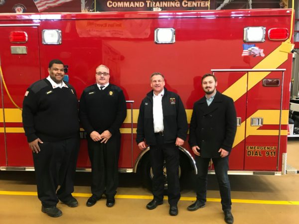 Orland FPD donates a retired ambulance to the Robbins Fire Department.