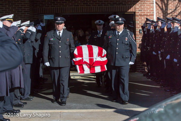 Buffalo Grove FF/PM John "Kevin" Hauber funeral 2/2/18