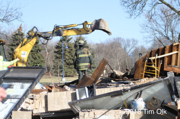 building collapse in Evanston