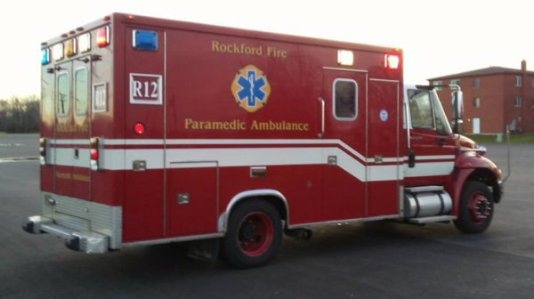 Former Rockford FD IHC/Taylor Made ambulance for sale