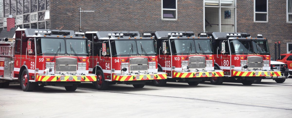 new E-ONE fire engines in Chicago