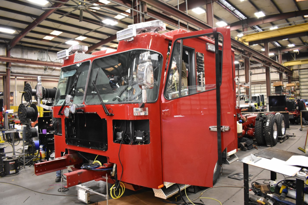 Fire truck being built for the Champaign IL Fire Department