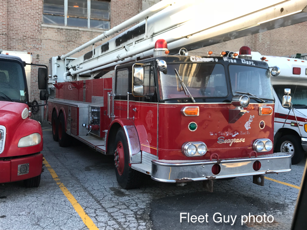 1982 Seagrave 85' Snorkel going to auction