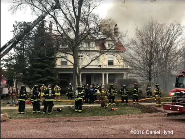 3-Alarm house fire in Hinsdale
