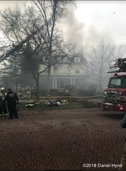 3-Alarm house fire in Hinsdale