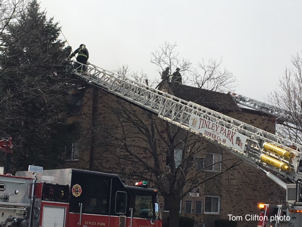 apartment fire in Tinley Park IL