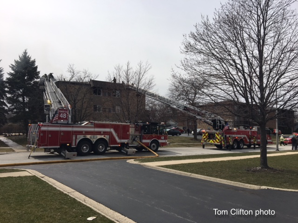 apartment fire in Tinley Park IL